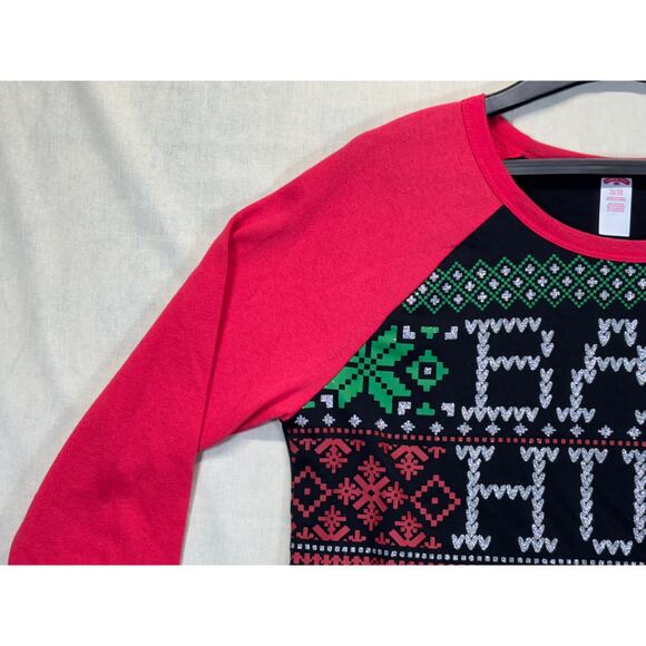 Bah Hum Bug Christmas Sweater Women’s XL Funny Holiday Ugly Sweater - Picture 12 of 14